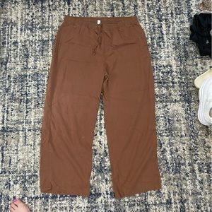 old navy wide leg linen pant